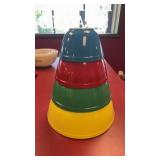 Vintage PYREX PRIMARY COLOR NESTING MIXING BOWL