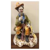 Vintage Capodimonte porcelain figurine made in
