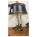 Vintage French Country Brass Tole Metal Shade