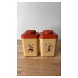 Vintage MCM Sterilite Orange Salt and Pepper