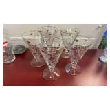 Vintage Libbey Royal Fern tulip-shaped water