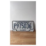 ILLINOIS APPORTIONED LICENSE PLATE P975036