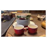 Lot of Apple Dishes, Bowls and Plates