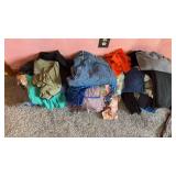 Clothes and bedroom contents, various sizes