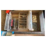 Lot of drill bits, hardware, and other screws