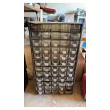 Vintage Power Kraft industrial parts cabinet