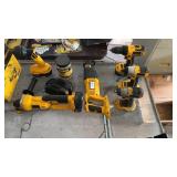 Lot of Dewalt tools - 3 drills, battery charger,