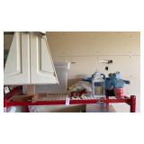 2 shelves of Picture Frames, Candle Holder, Mini