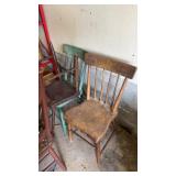 6 wooden chairs