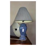 2 Blue Table Lamps