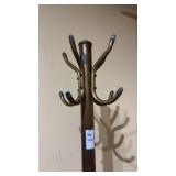 Vintage brass coat rack