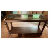 Glass-Top Hallway Table