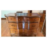 Vintage Wooden Chest of Drawers on casters