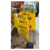 Lot of Wet Floor Signs
