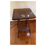 Wooden 2-tier End Table