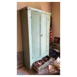 Large Wooden Storage Cabinet NO CONTENTS