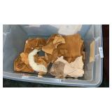 Tote of Hide Pieces