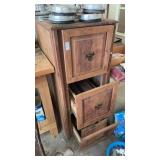3-drawer wooden storage/filing cabinet with