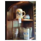 2 shelves of cups