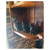 Ceramic Scotty dog lot, 2 are Goebels