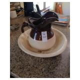 McCoy pitcher and bowl