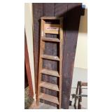 Werner Wooden step ladder 6ft and rustic wooden