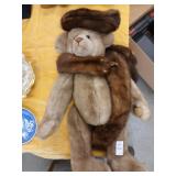 Karen Nicodemus 2000 handmade bear with mink
