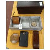 Vintage collectible lot, Celluloid? powder box
