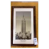 Framed black and white picture of the Empire