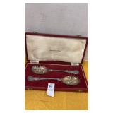 Set of vintage Sheffield silver plated serving