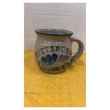 Hand spun 12oz Westerwald pottery featuring a