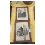 Pair of vintage 1960s Victorian reproduction