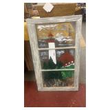 Rustic lighthouse Hand-painted Window Pane