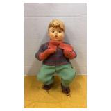 Vintage M.I. Hummel Goebel porcelain boy doll,