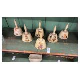 Vintage Goebel Hummel annual bells from the 1980s