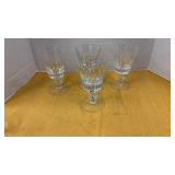 4 Val St. Lambert State Oxford water goblet