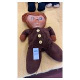 Vintage Rushton rubber-faced teddy bear