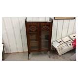 Antique China Cabinet 31x12x55in.