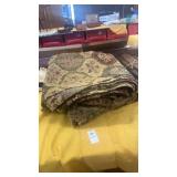 Pair of vintage tapestry throw blankets