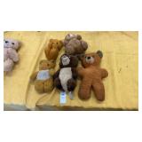 5 Mini Teddy Bears