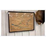 Vintage Map of Johnstown 1800-1950 31x23in.
