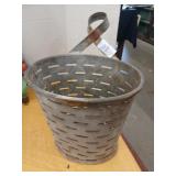 Vintage galvanized olive bucket