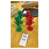 Plastic Mr. Peanuts Salt & Pepper Shakers