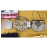 3 Small Beaded Purses