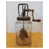 Antique butter churn