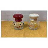 Vintage 1950s TC Wheaton Salty and Peppy shakers