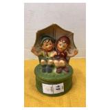 Vintage ceramic Sankyo Hummel music box