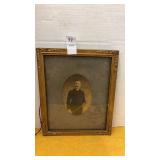 Antique framed picture 9x11inch