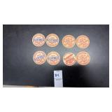 Vintage paper caps from Lemon Weaver dairy and