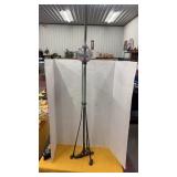 Vintage copper lightning rod with purple glass